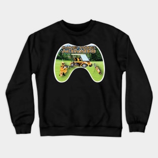 Orange Game Mode Activated Golf Course white trim Crewneck Sweatshirt